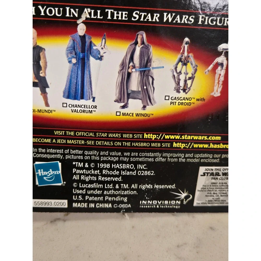 Star Wars Episode I Gasgano with Pit Droid Action Figure CommTech Chip 98 Hasbro